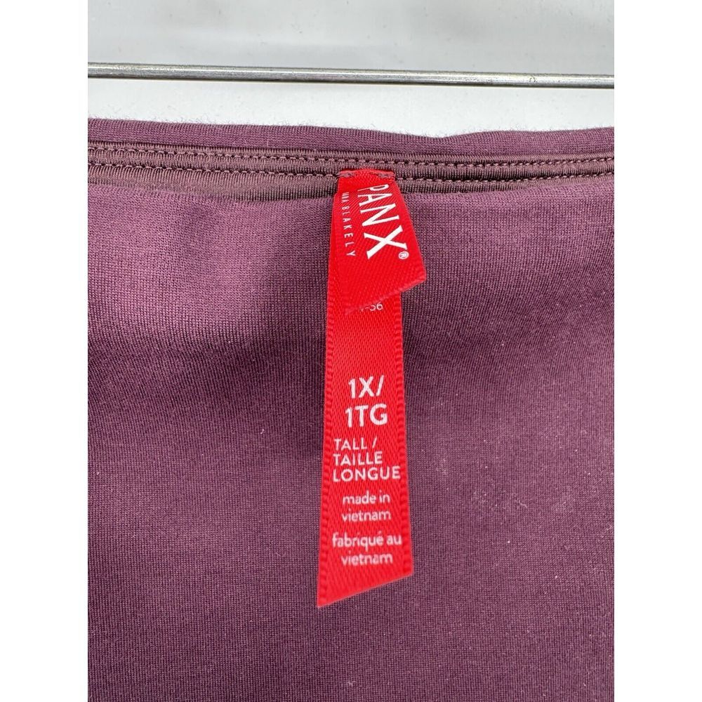 Spanx Ankle Ponte Split Hem Legging Burgundy Women's Size 1X EUC - Picture 3 of 7